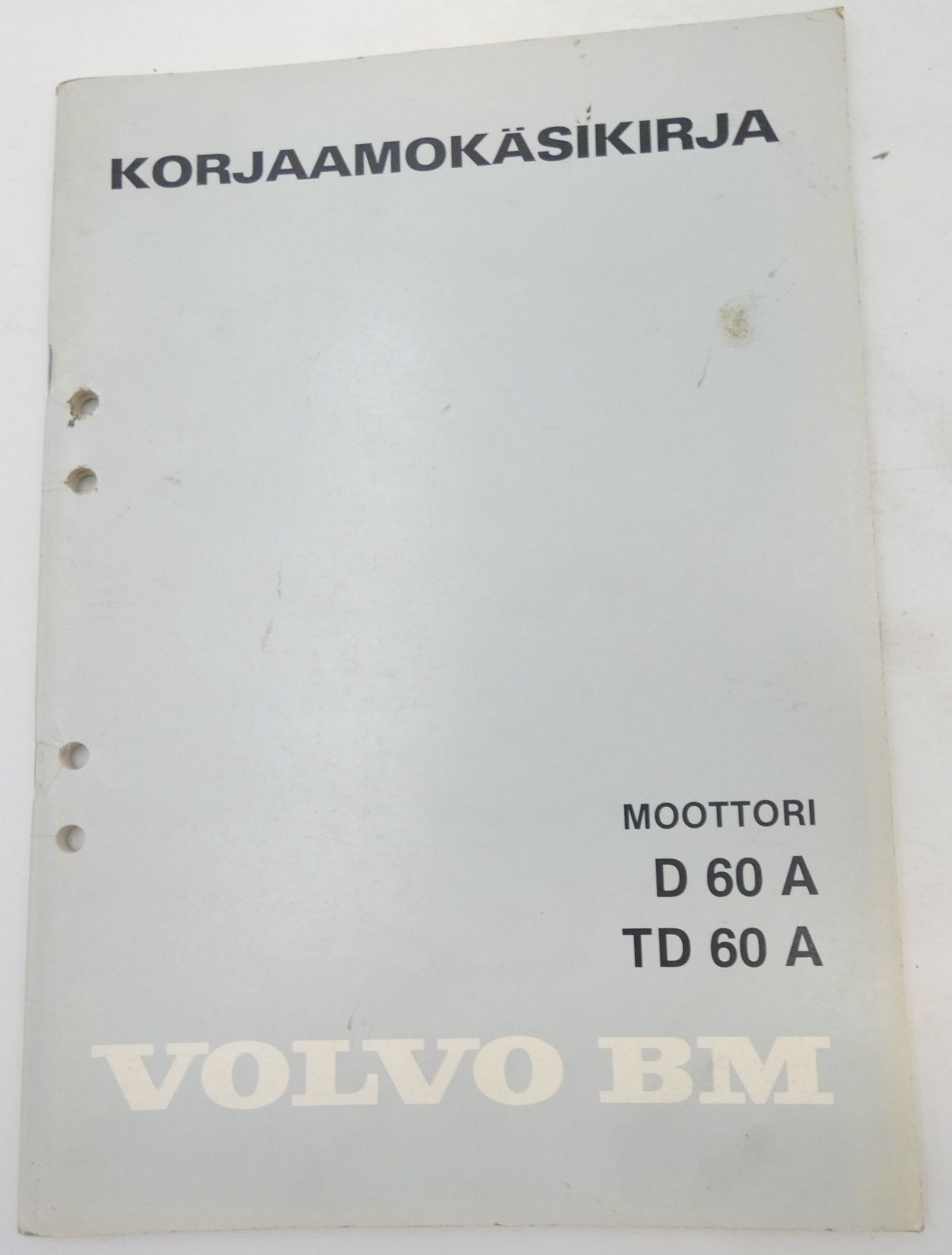 Volvo BM D60A, TD60A korjaamokäsikirja