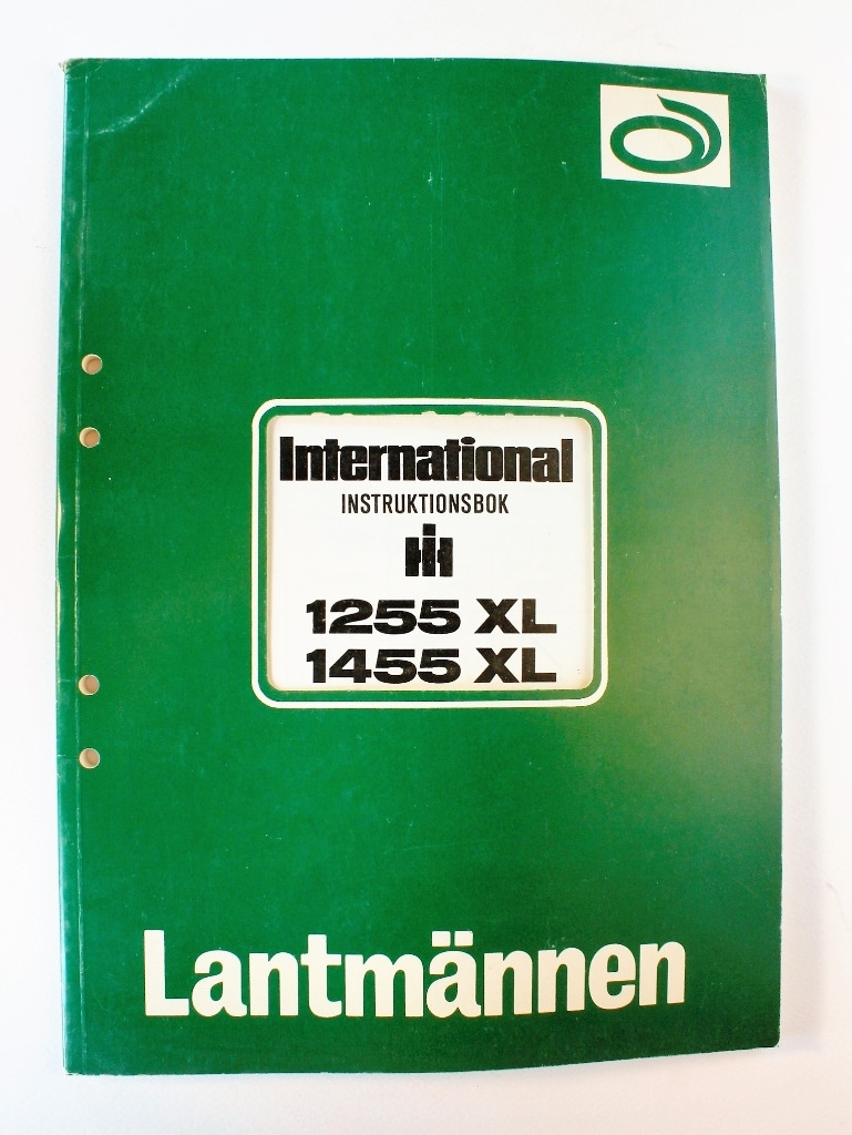 International 1255XL, 1455XL Instruktionsbok