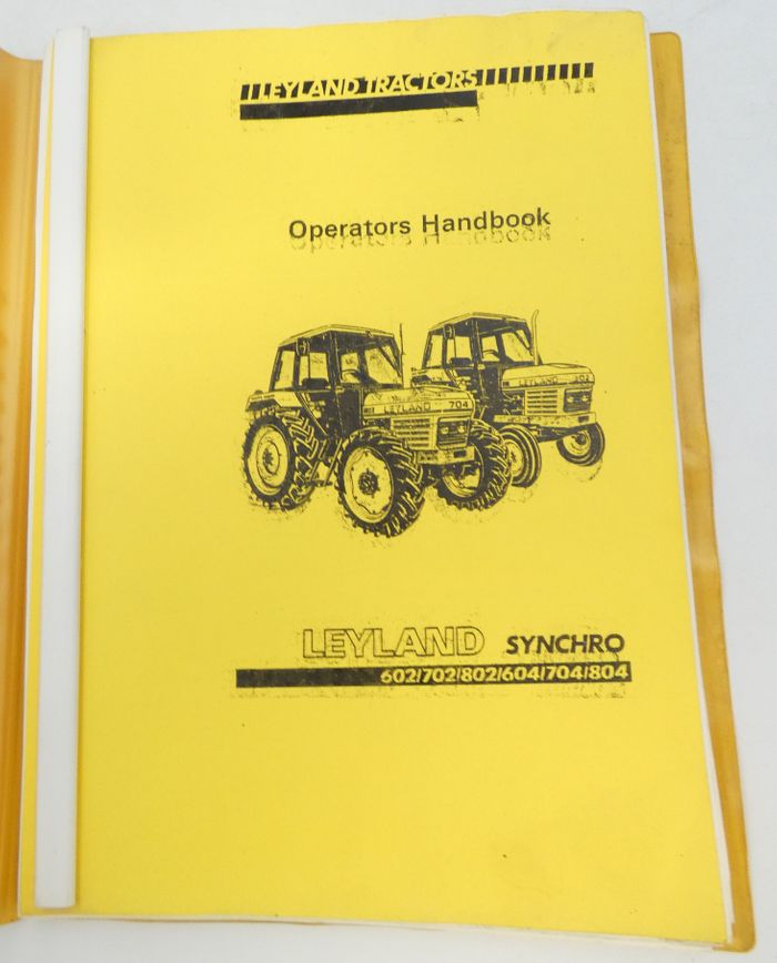 Leyland Synchro 602, 702, 802, 604, 704, 804 operators manual
