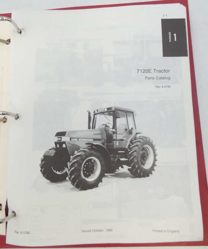 Case International 7120E tractor parts catalog