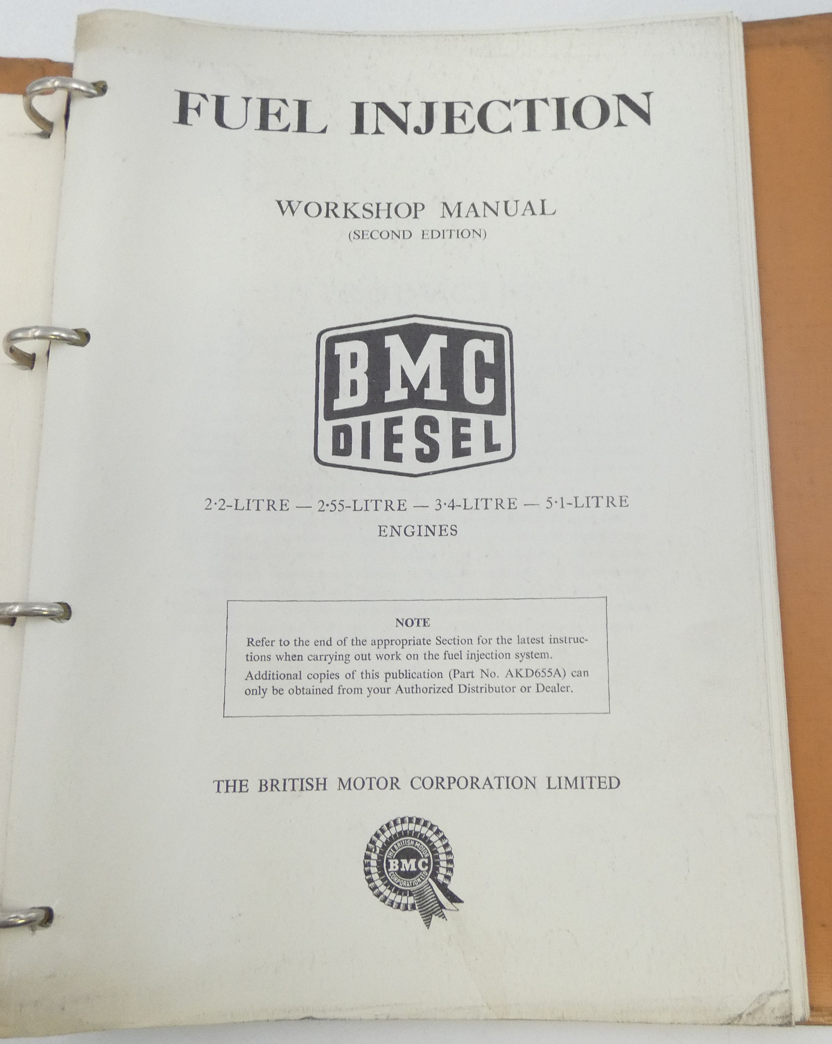 BMC Diesel fuel injection workshop manual