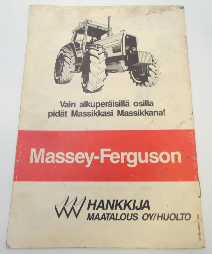 Massey-Ferguson varaosalehtinen (useita malleja)