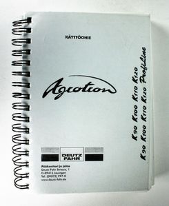 Agrotron K90 K100 K110 K120 Profiline Käyttöohje
