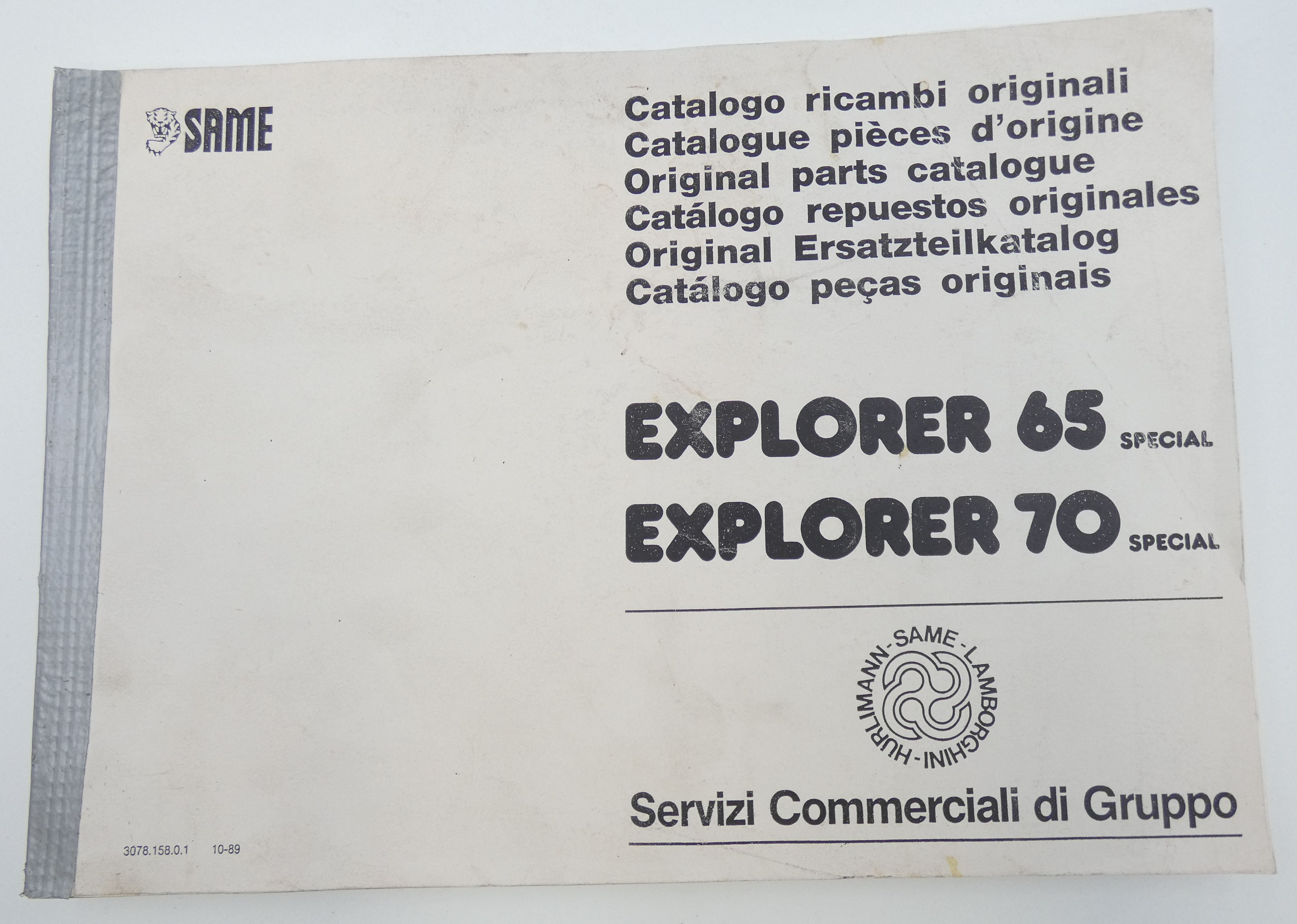 Same Explorer 65 Special and 70 Special original parts catalogue