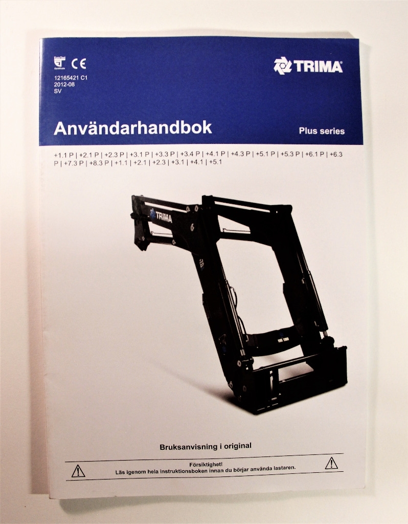 Ålö Trima Plus series Användarhandbok