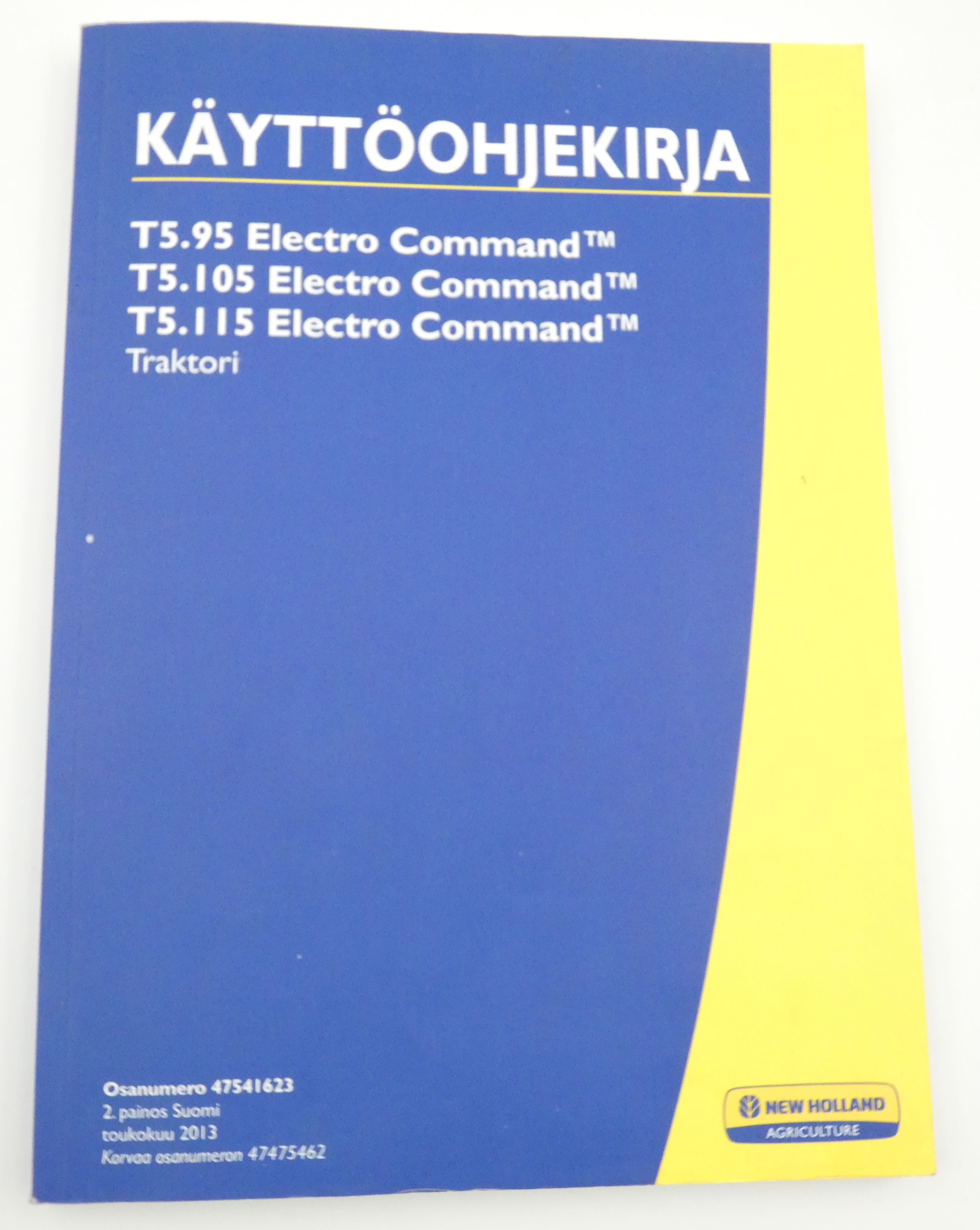 New Holland T5.95, T5.105 ja t5.115 Electro Command käyttöohjekirja