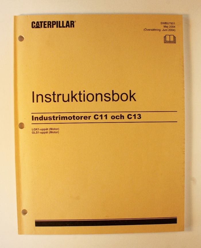 Caterpillar C11 och C13 Industrimotor Unstruktionsbok