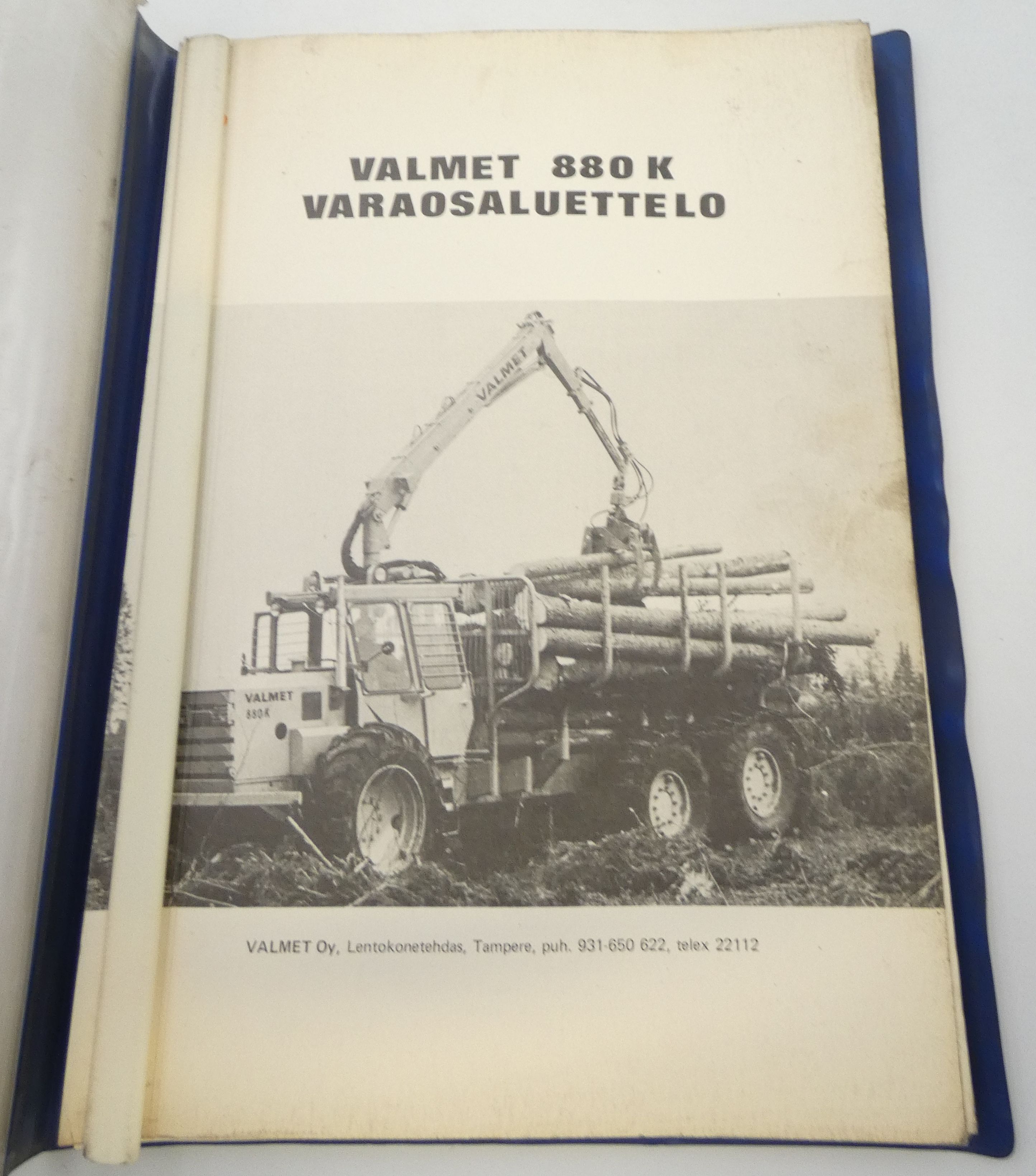 Valmet 880K varaosaluettelo