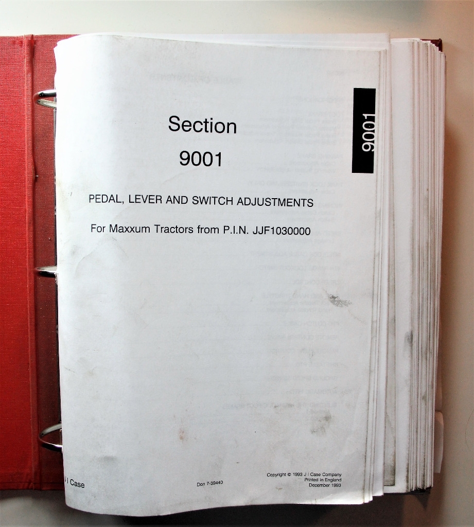 Case Service Manual 1990-luvulta