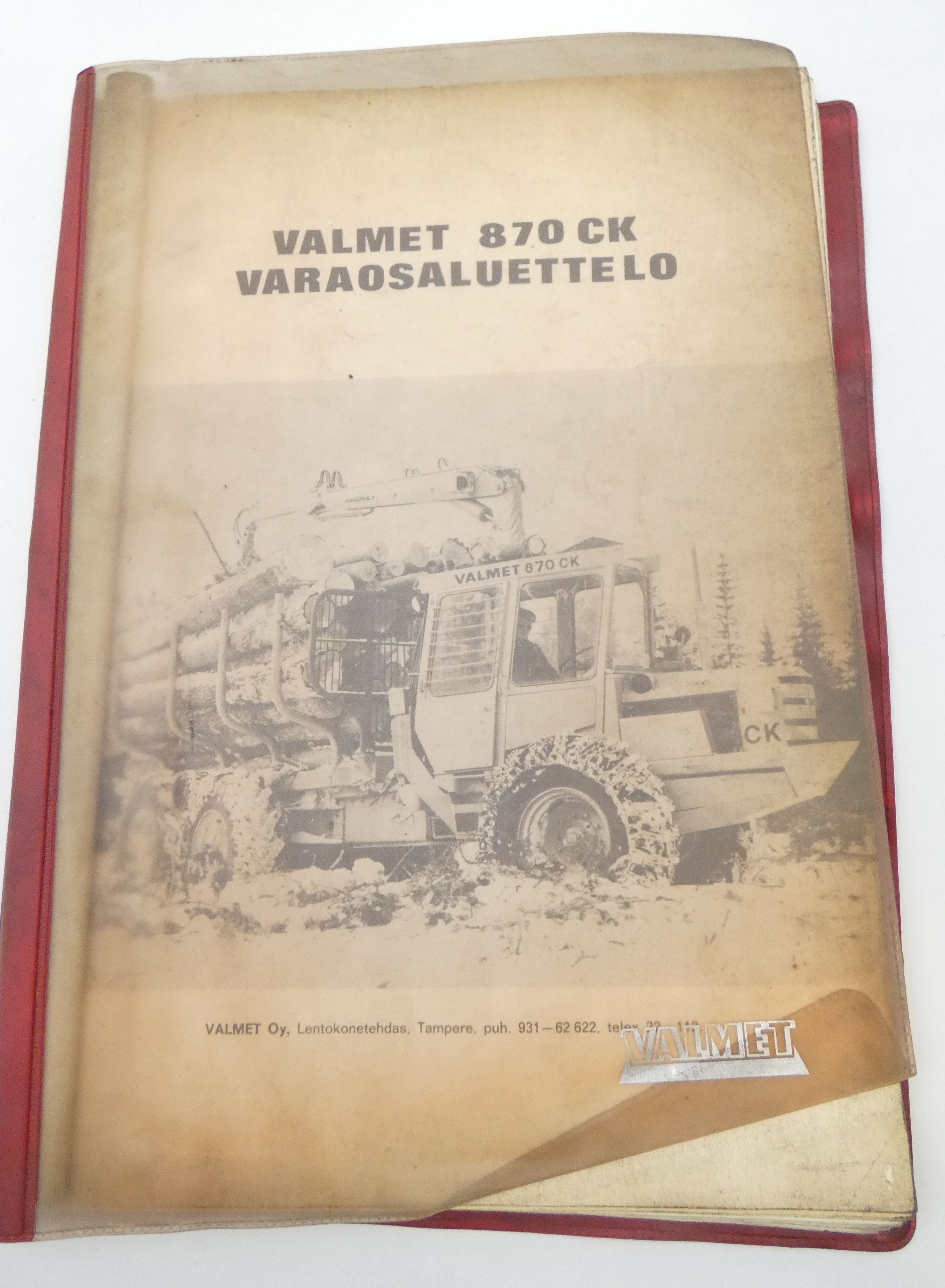 Valmet 870CK varaosaluettelo