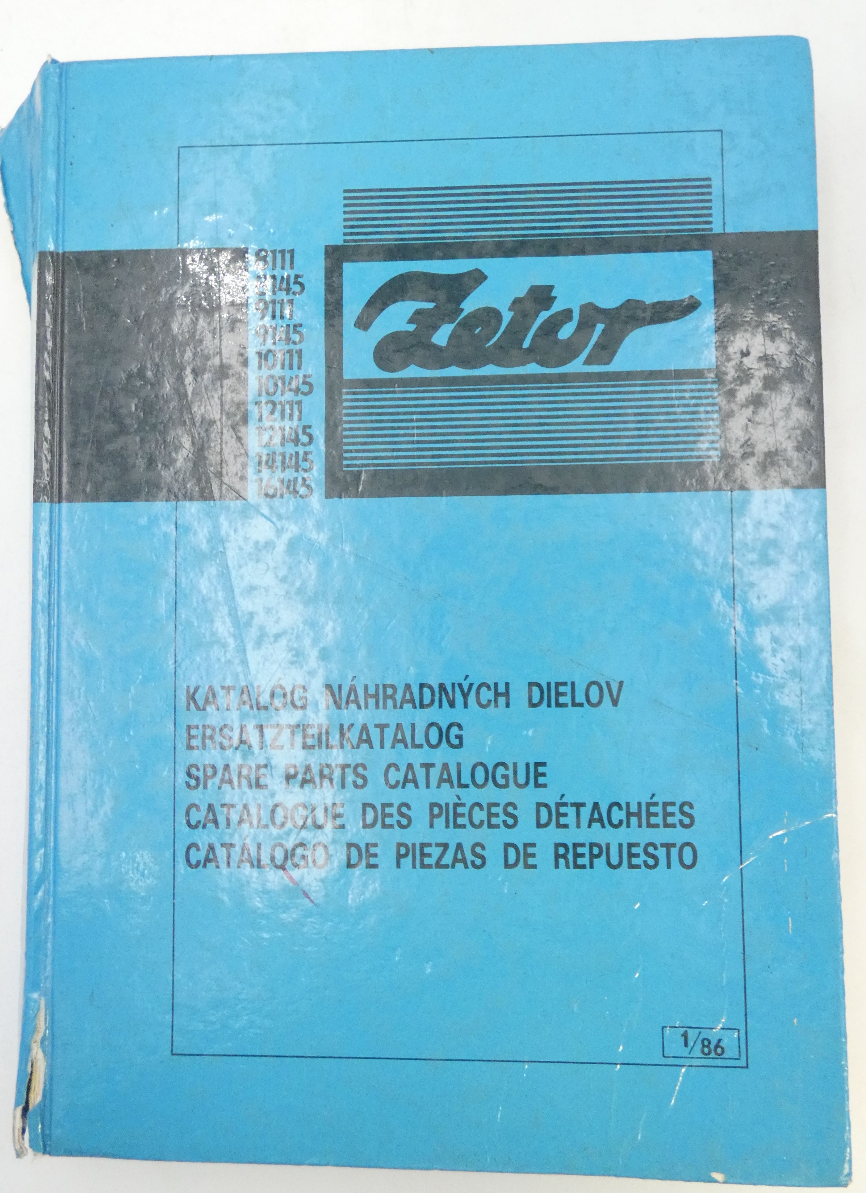 Zetor 8111, 8145, 9111, 9145, 10111, 10145, 12111, 12145, 14145, 16145 spare parts catalogue