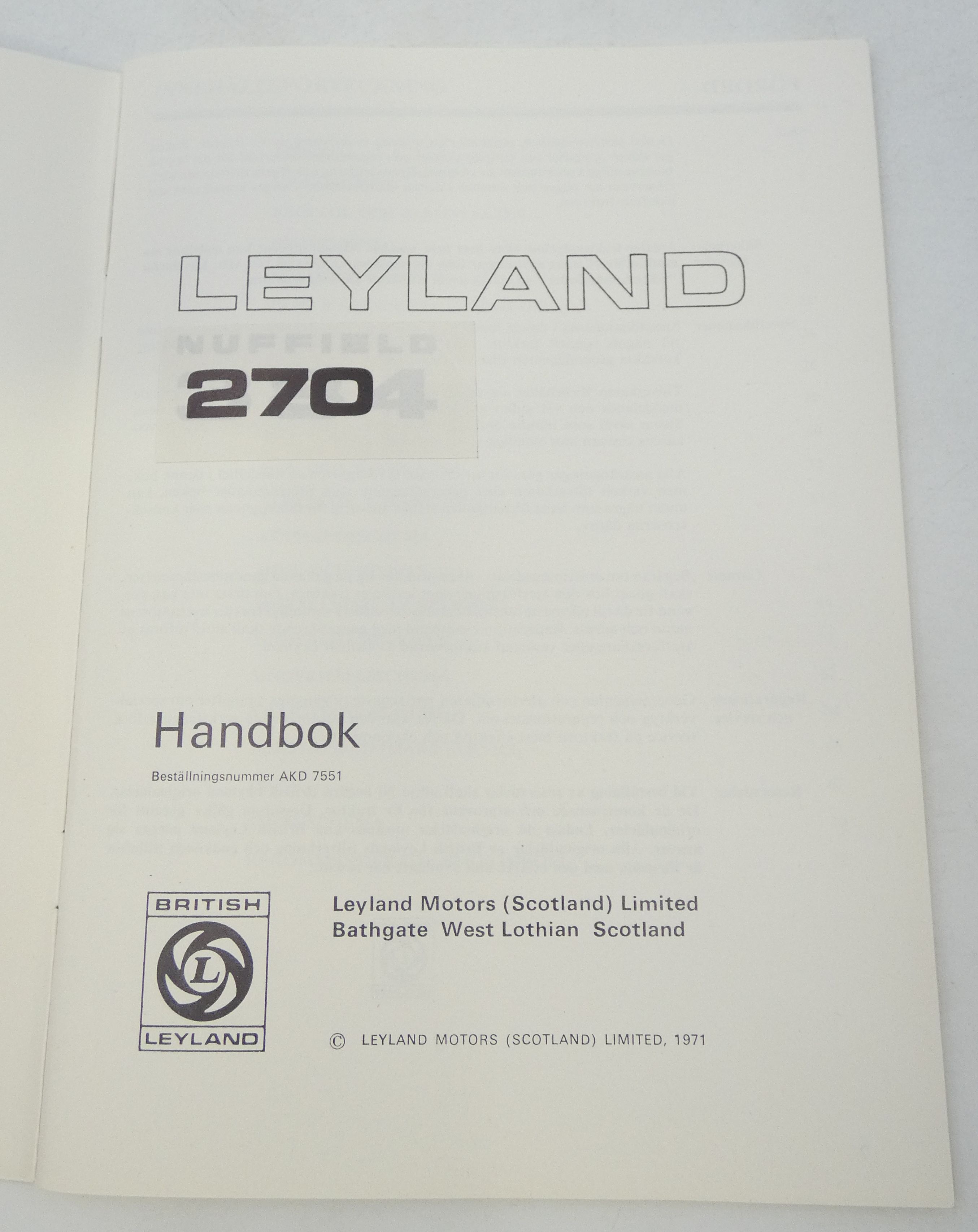 Leyland 270 handbok