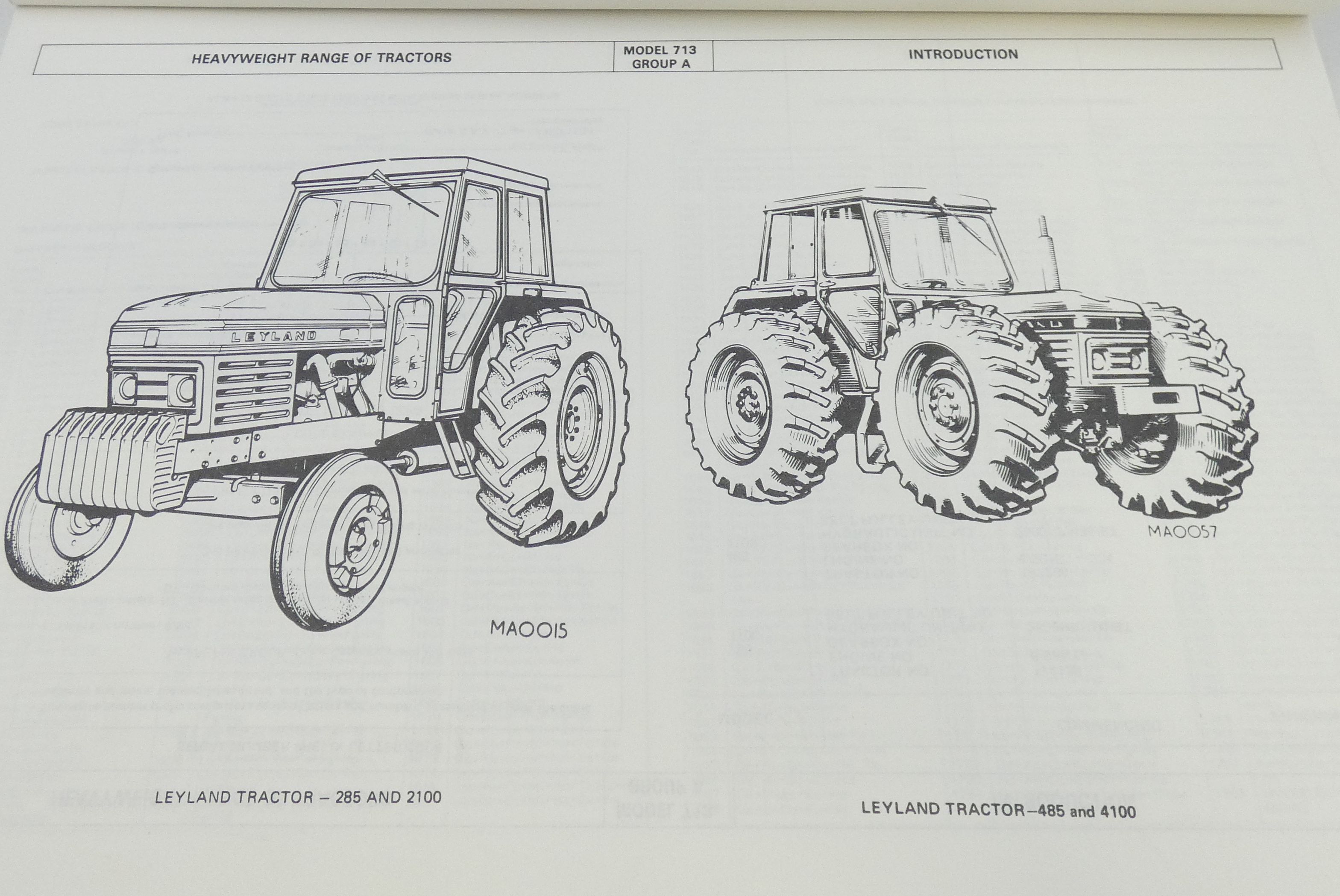Leyland heavyweight tractor range AKM23 parts catalogue