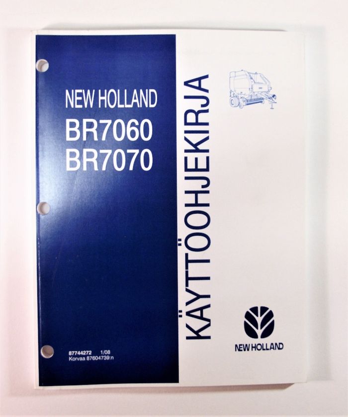 New Holland Paalaimet BR7060 7070 Käyttöohjekirja