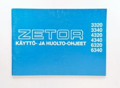 Zetor 3320, 3340, 4320, 4340, 6320, 6340 Käyttö- ja huolto-ohjeet