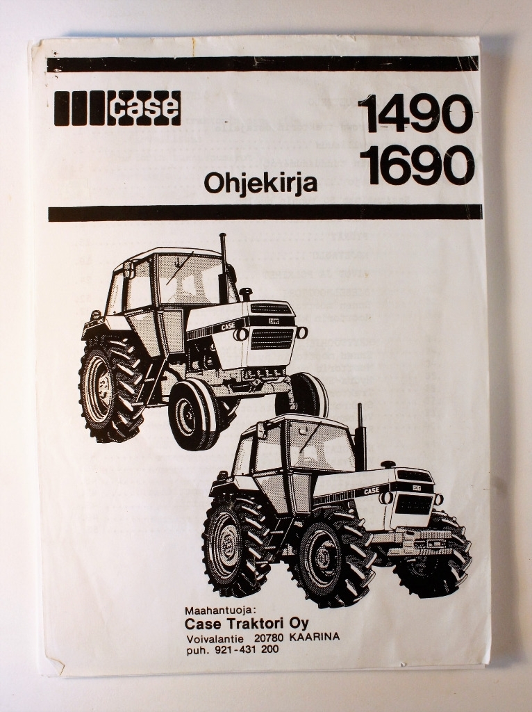 CaseIH 1490 ja 1690 Ohjekirja