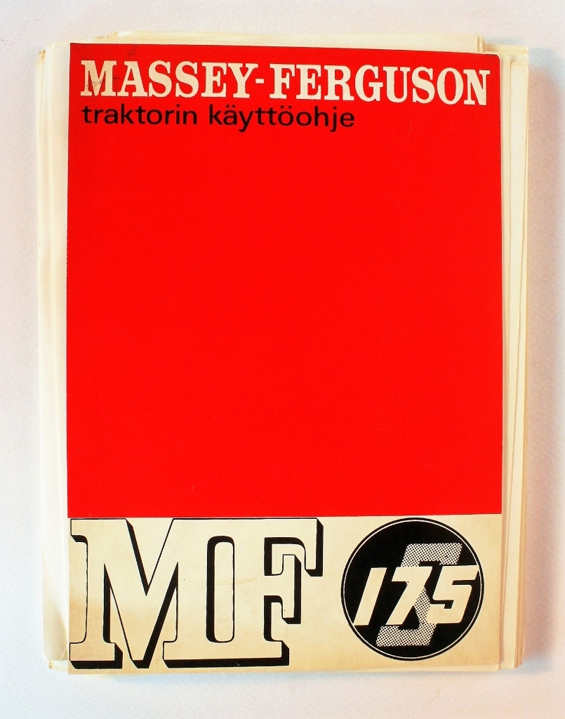 MF 175 Käyttöohje