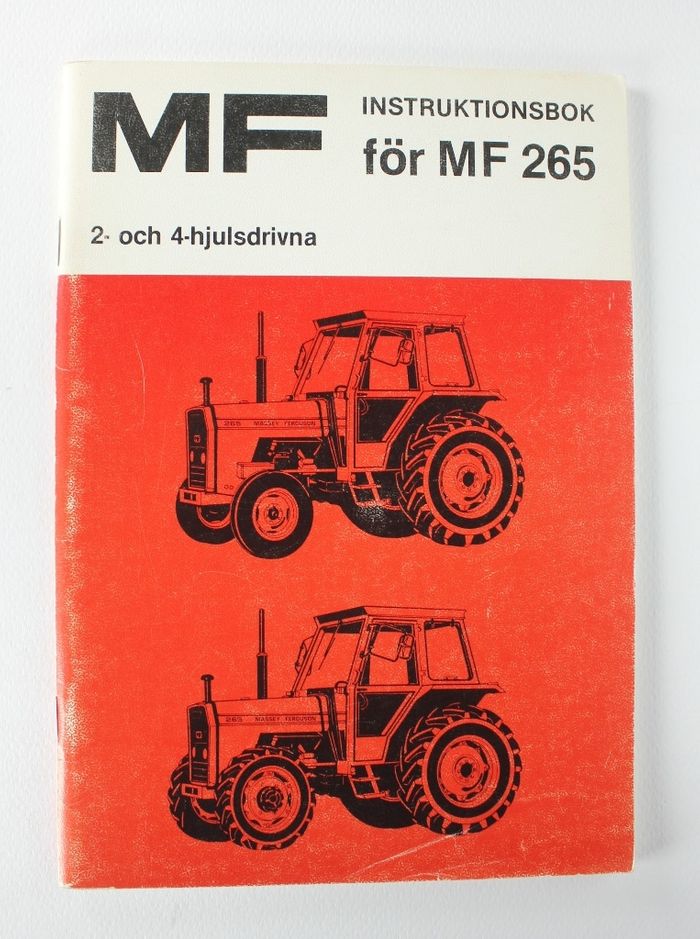 MF 265 Instruktionsbok