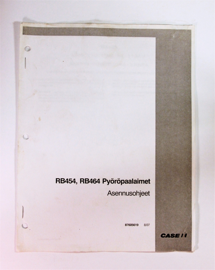 Case Paalaimet RB454 RB 464 Pyöröpaalaimet Asennusohjeet