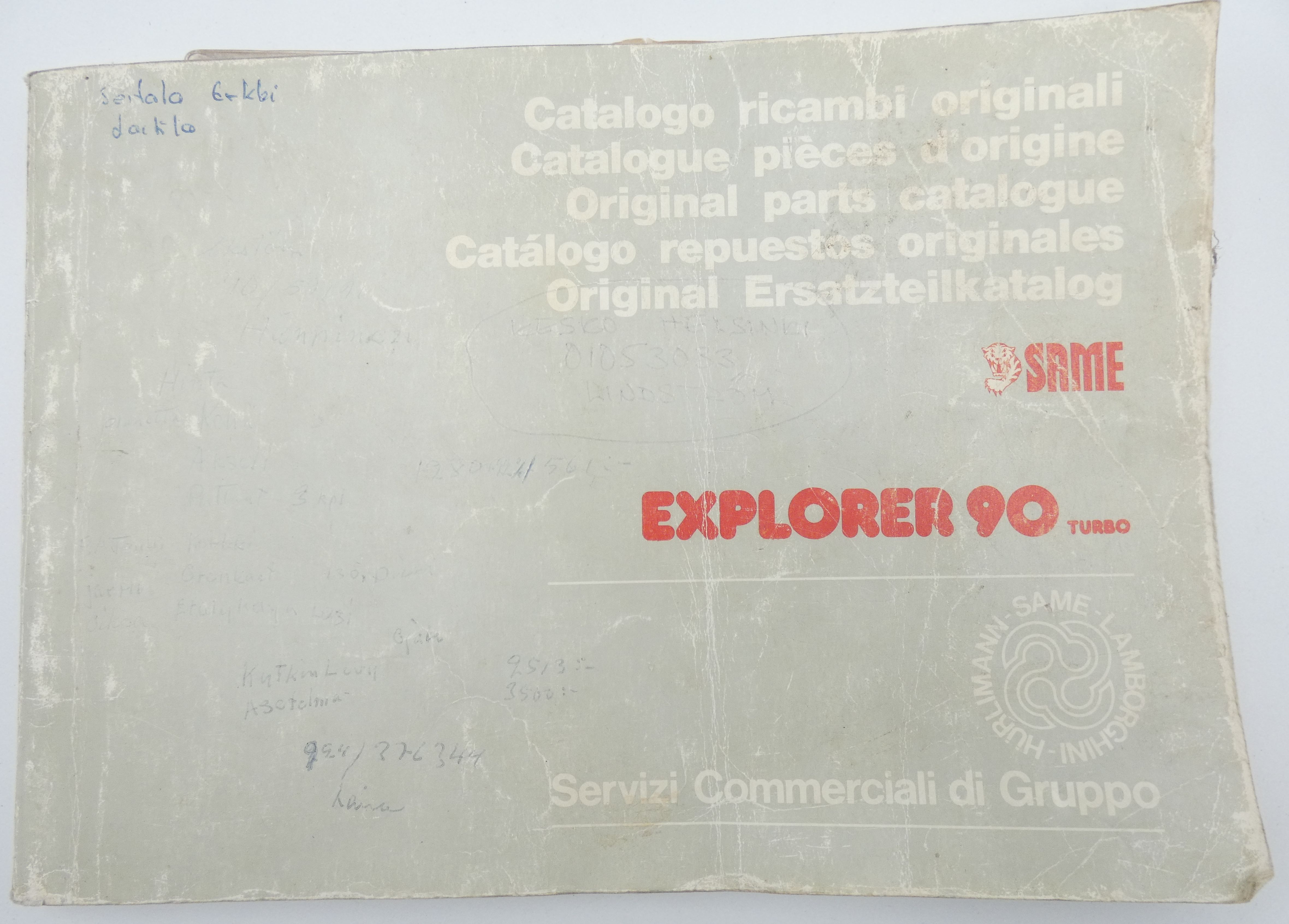 Same Explorer 90 turbo original parts catalogue