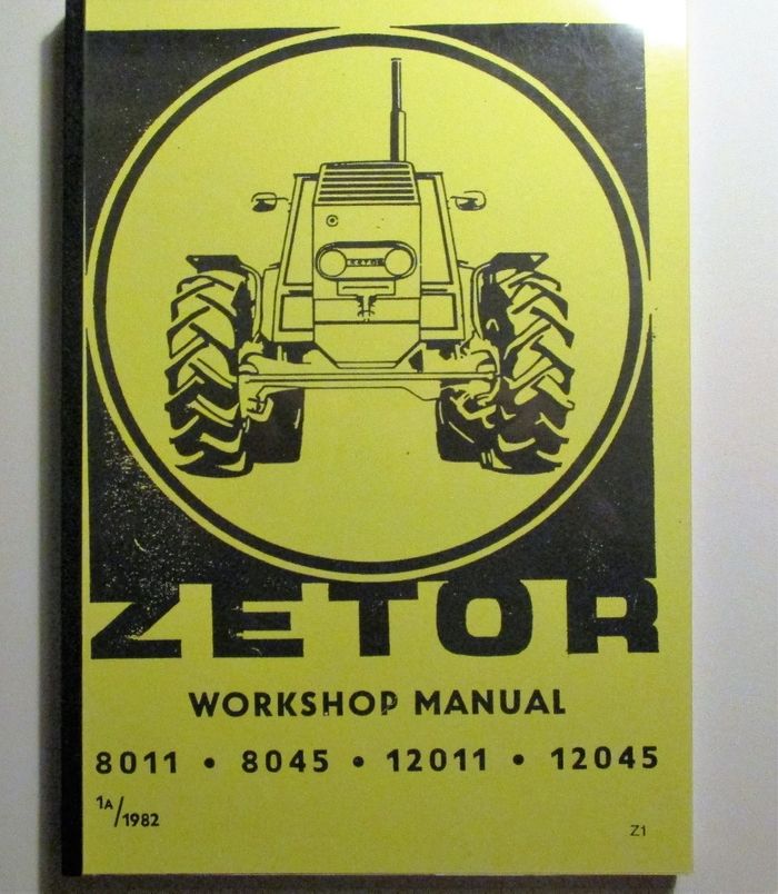 Zetor 8011, 8045, 12011, 12045 Workshop Manual - Korjausopas