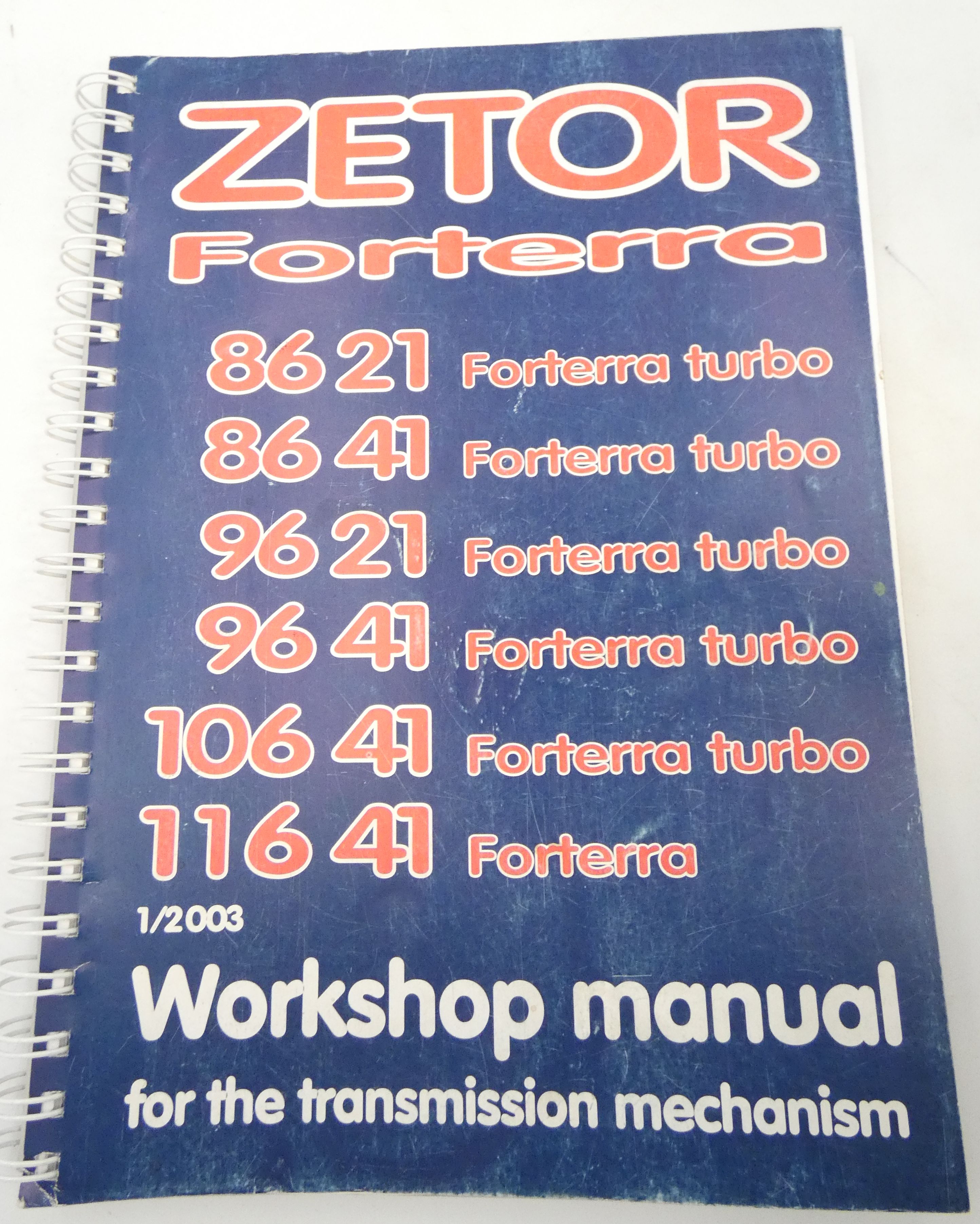 Zetor Forterra 8621, 8641, 9621, 9641, and 10641 Turbo, 11641 Turbo workshop manual for the transmission mechanism