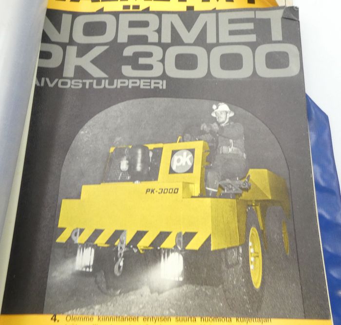 Normet PK3000 kaivostuupperi & Valmet M4 metsätraktori -esitteet