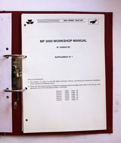 MF 3000 Workshop Manual Supplement no1-2
