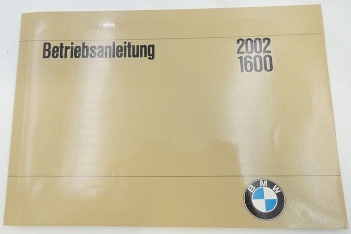 BMW 2002, 1600 Betriebsanleitung