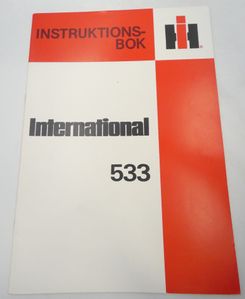 International 533 instruktionsbok