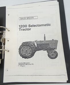 David Brown 1200 Selectamatic tractor parts catalogue