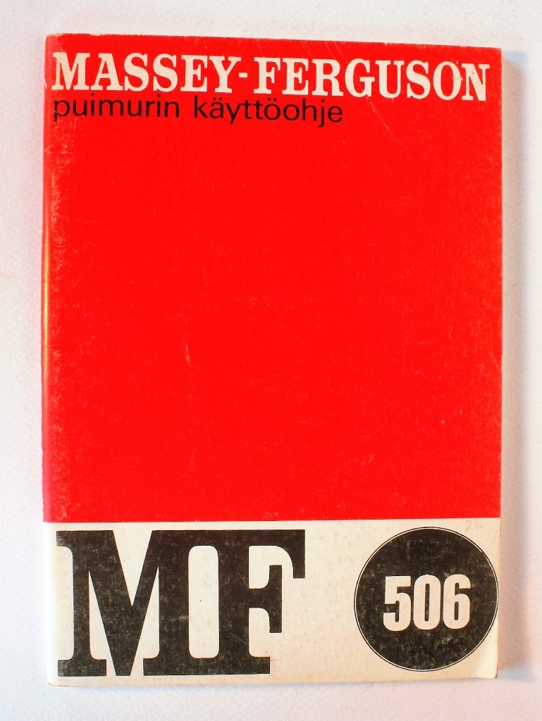 Massey Ferguson 506 Käyttöohje