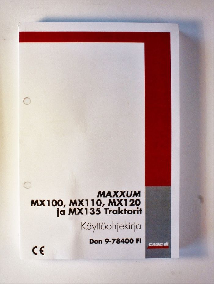 CaseIH Maxxum MX100, MX110, MX120, MX135 Käyttöohjekirja