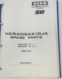 Sisu SR sarjat 0 ja 1 1982-83 varaosakirja