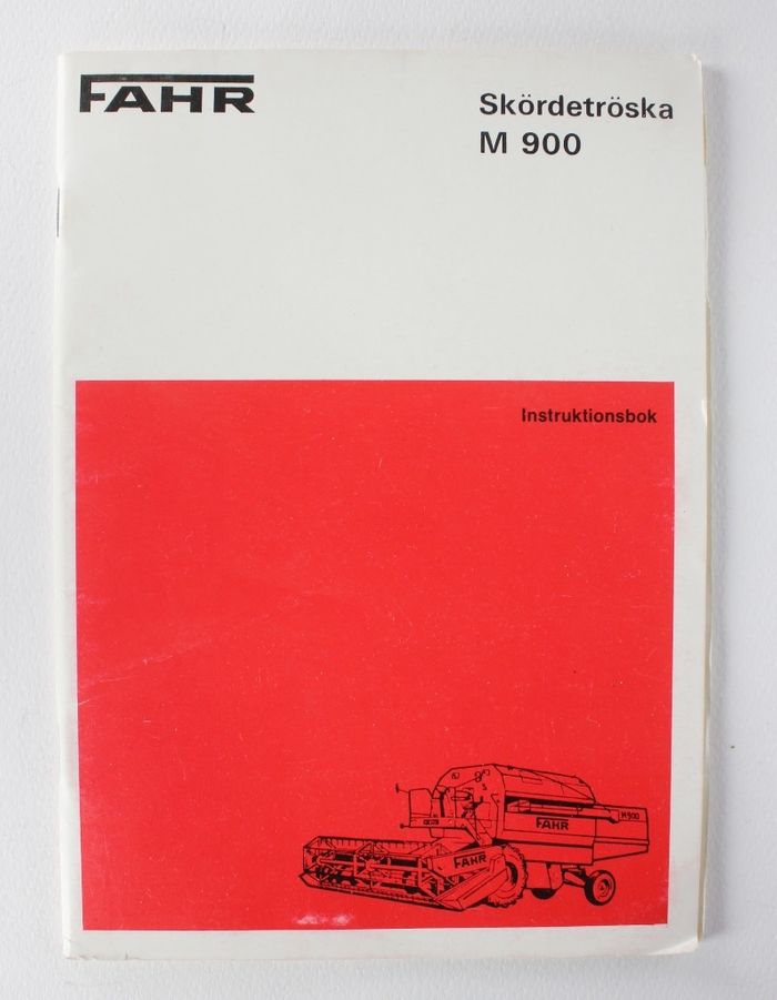 Fahr M900 Instruktionsbok
