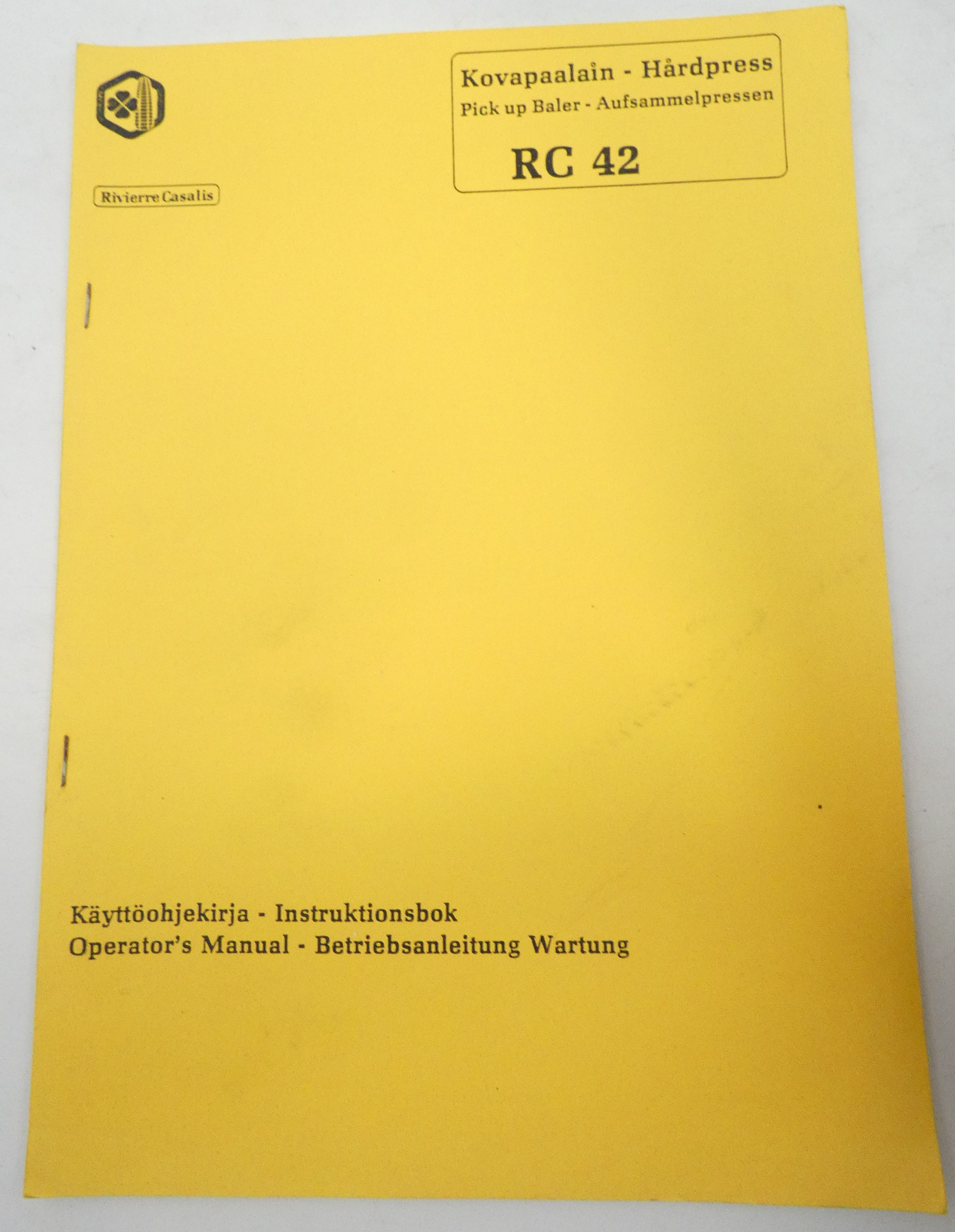 Rivierre Casalis RC42 kovapaalain käyttöohjekirja