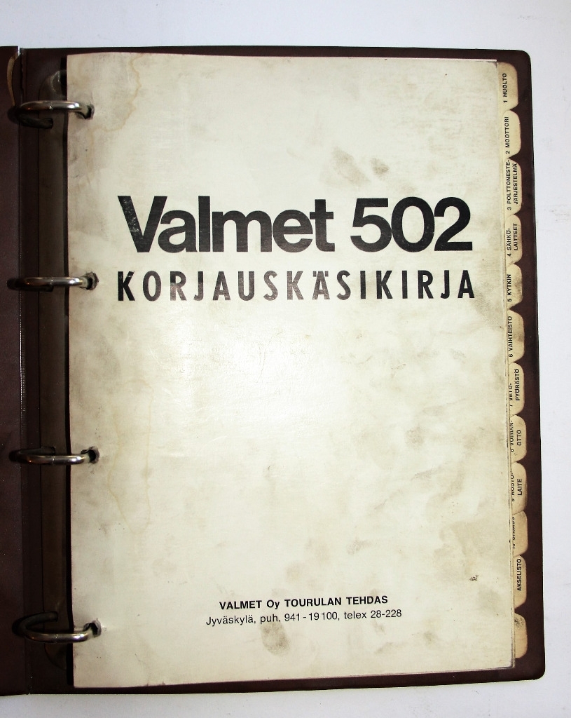 Valmet 502 Korjauskäsikirja