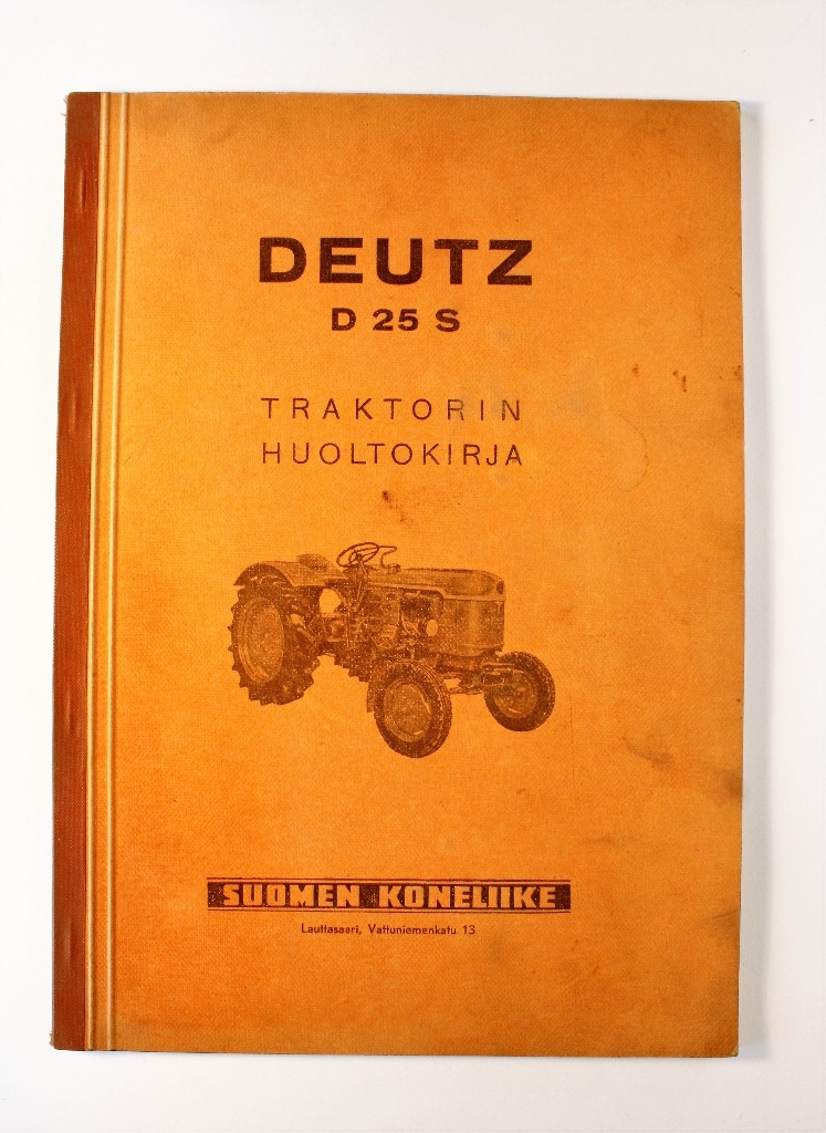 Deutz D25S Huoltokirja