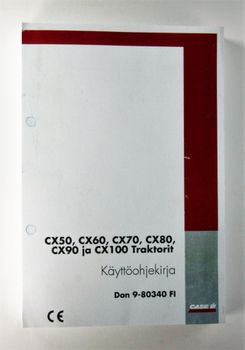 CaseIH CX50, CX60, CX70, CX80, CX90, CX100 Käyttöohjekirja