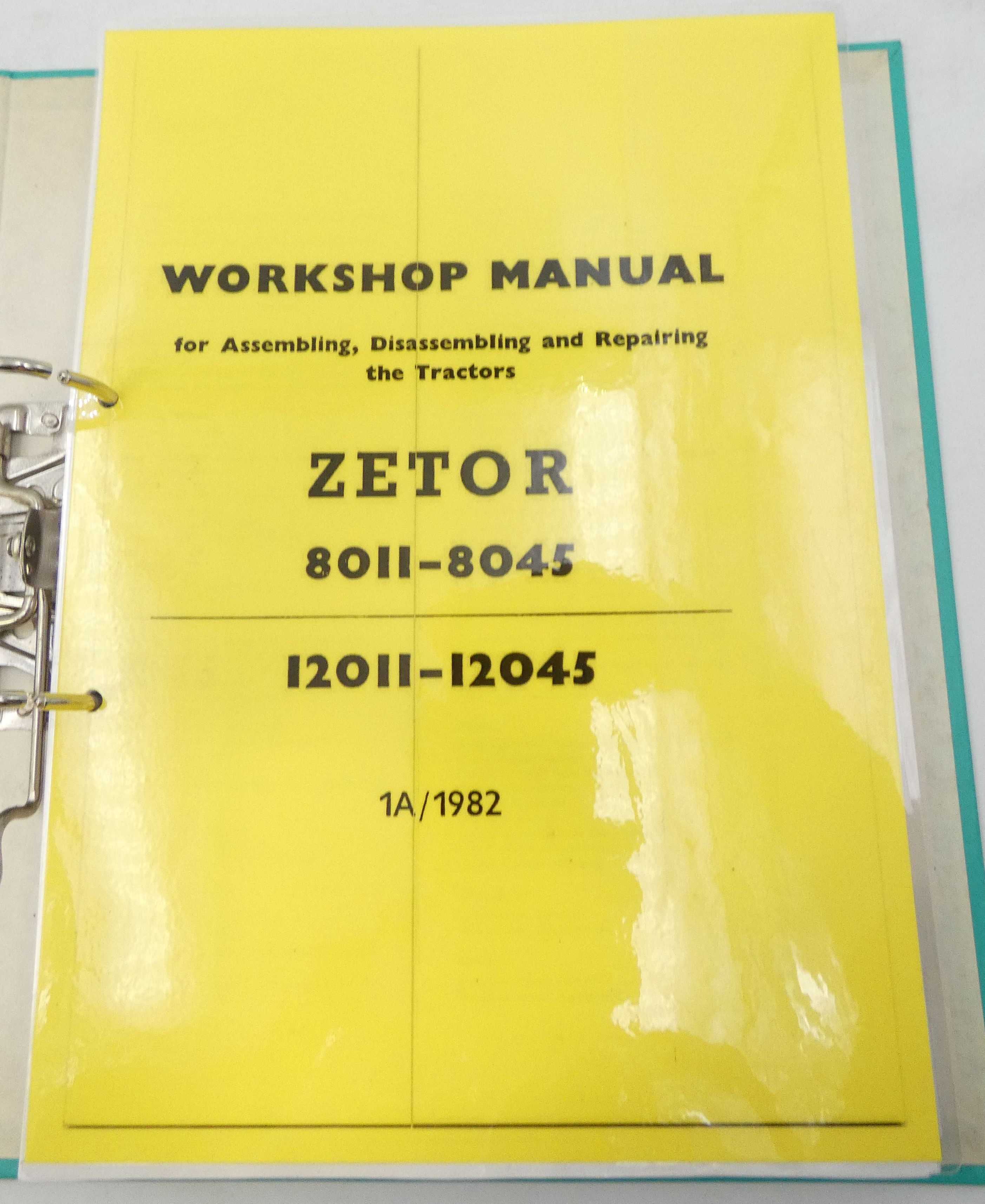 Zetor 8011-8045, 12011-12045 workshop manual