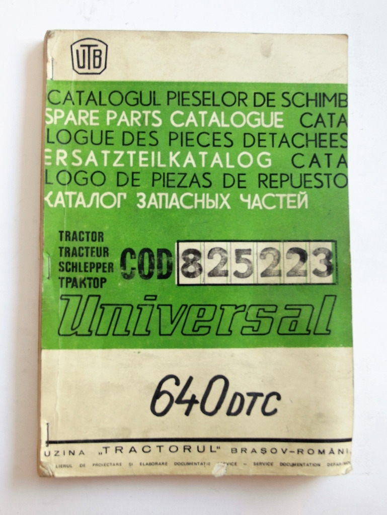 Universal 640 DTC Varaosakirja