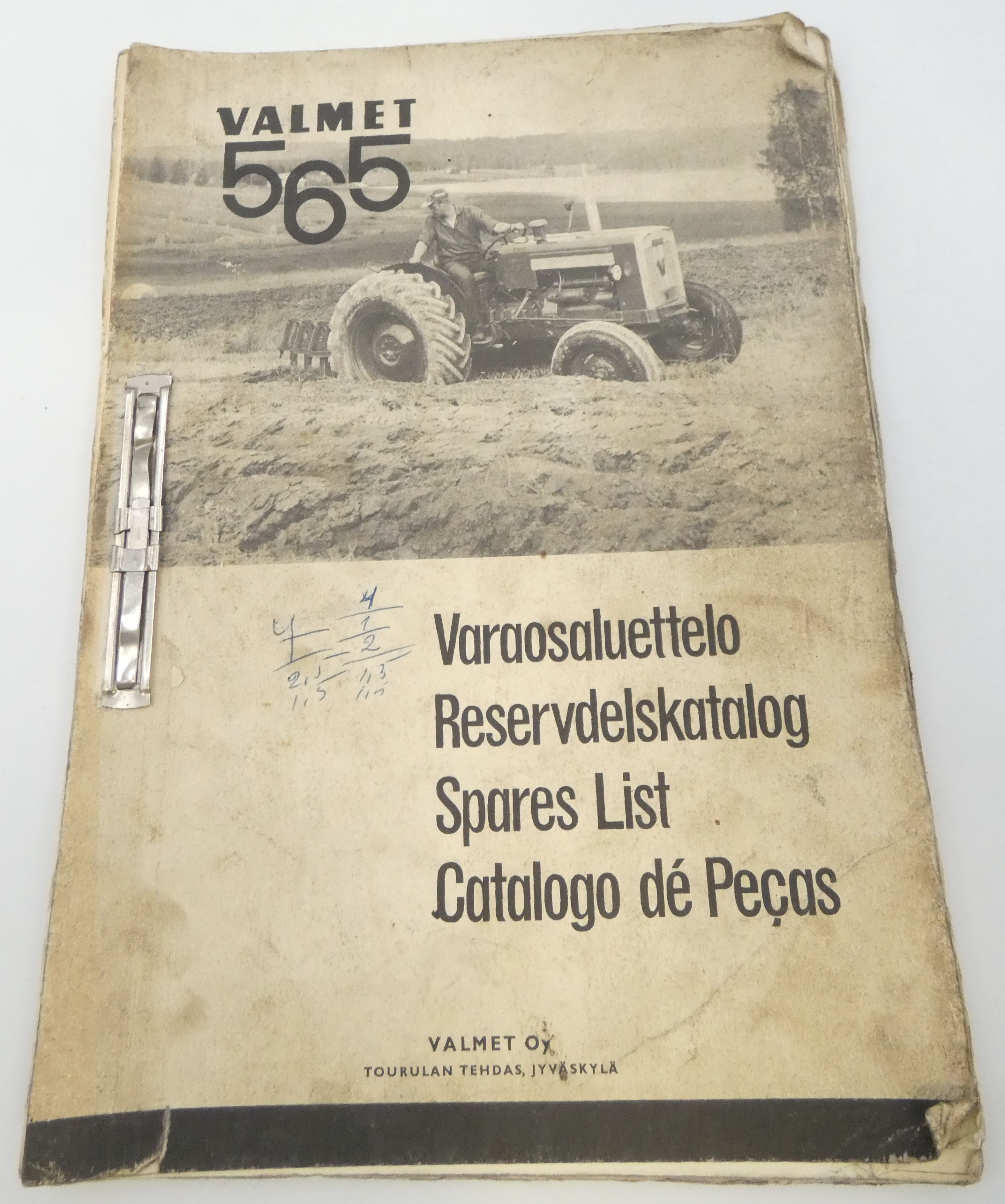 Valmet 565 varaosaluettelo