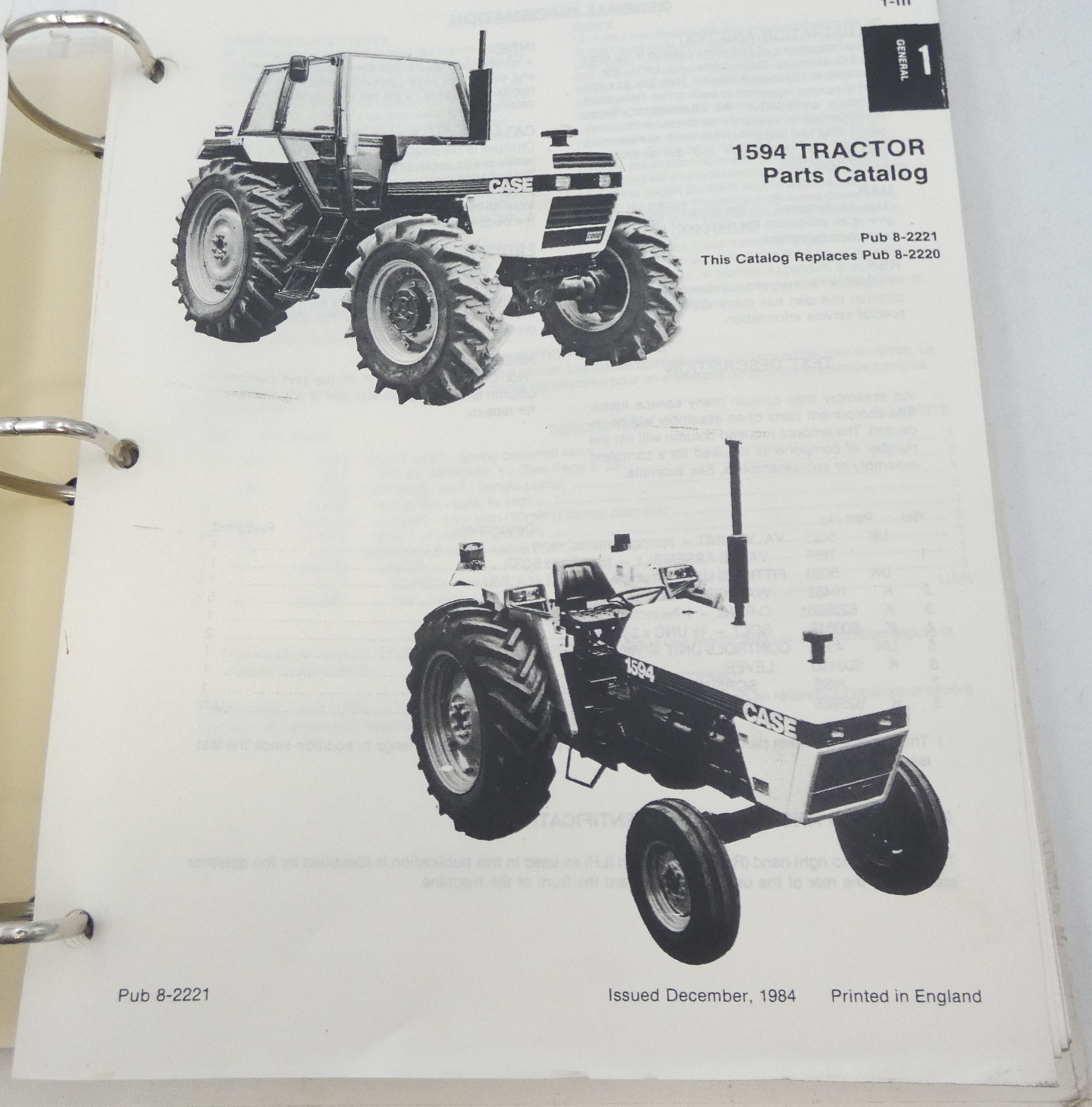 Case 1549 tractor parts catalog