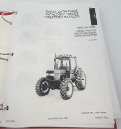 CaseIH 495XL, 595XL tractors parts catalogue