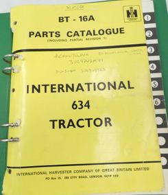 International 634 tractor parts catalogue
