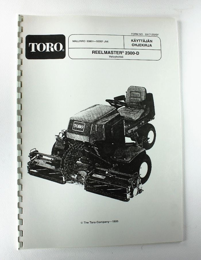 Toro Reelmaster 2300-D Käyttäjän ohjekirja