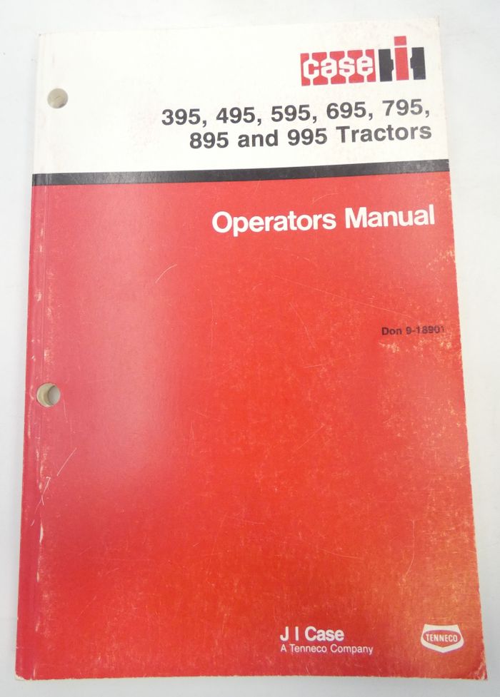 CaseIH 395, 495, 595, 695, 795, 895 and 995 tractors operators manual