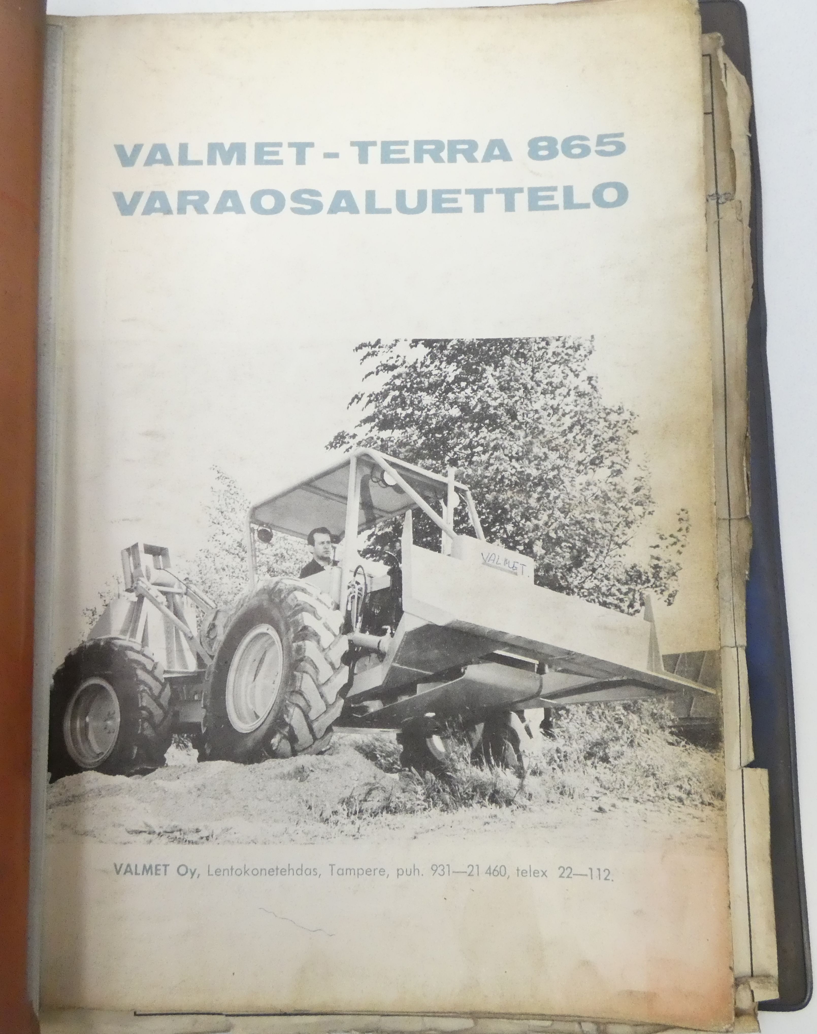 Valmet Terra 865 varaosaluettelo