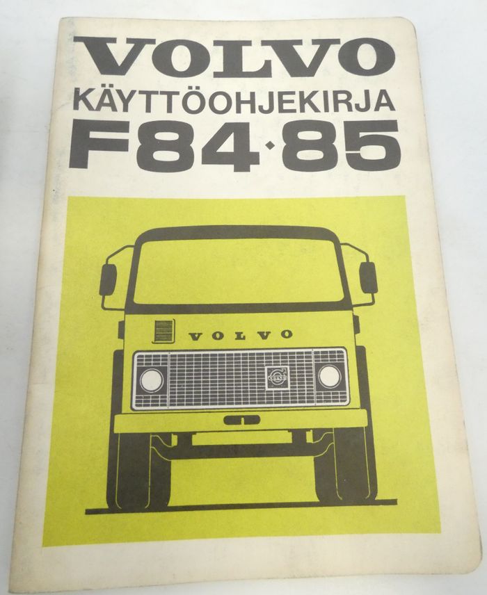 Volvo F84-85 käyttöohjekirja