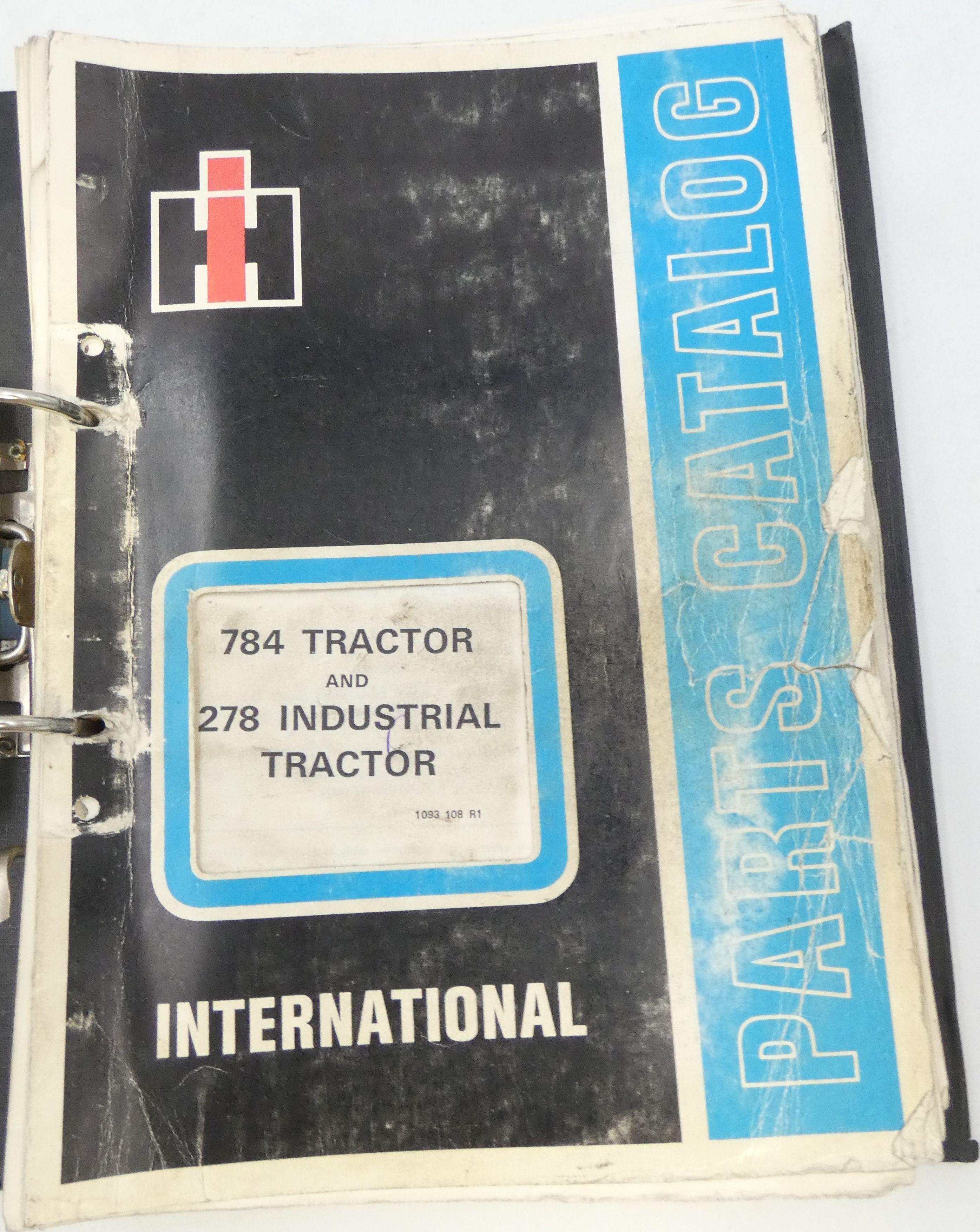 International 784 tractor and 278 industrial tractor parts catalog